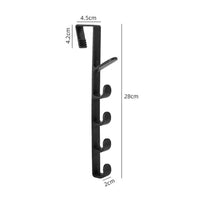 Door Hanger Wall Organizer Hook Bedroom Clothing Hook Holder Coat Hat Bag Rack Bathroom Kitchen Home Storage Organization