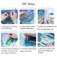 5D DIY Diamond Painting Cat Lion Tiger Toilet Reading Newspapers Diamond Mosaic Funny Bathroom Animal Embroidery Art Decoration