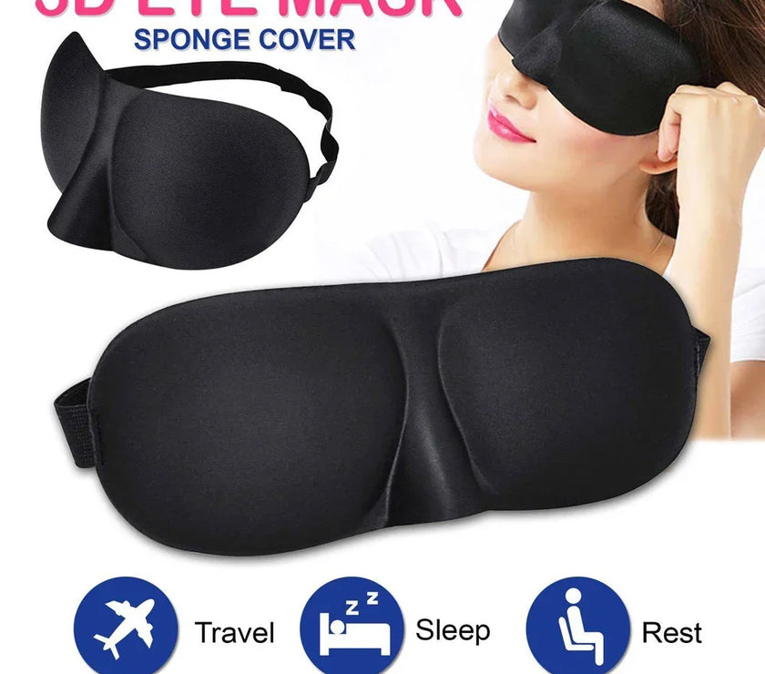 3D Sleep Mask Sleeping Stereo Cotton Blindfold Men and Women Air Travel Sleep Eye Cover Eyes Patches for Eyes Rest Health Care