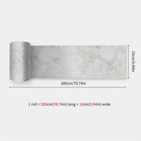 10X200cm Long Strip Wall Stickers Floor Kitchen Bathroom Living Room Skirting Line Wall Decor Waterproof Peel & Stick Wallpaper