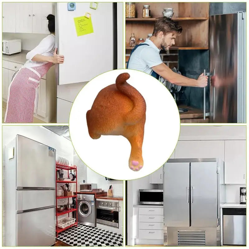 Fridge Calendar Magnet Realistic Humorous Creative Adorable Durable Resin Novelty Animal Butt Magnets
