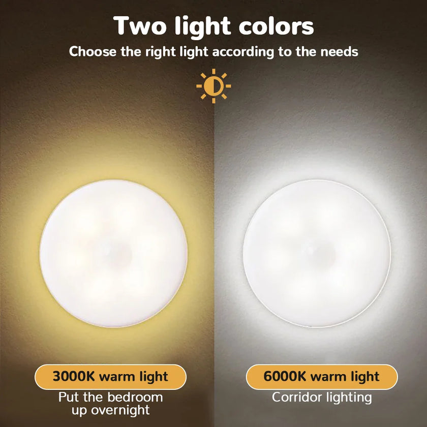Motion Sensor Light Bedroom LED Night Lights USB Rechargeable Night Lamp
