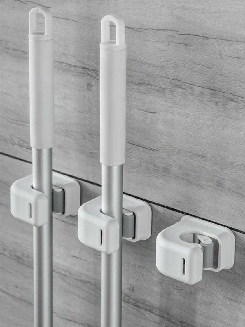 Multi-Purpose Umbrella Hooks Adhesive Wall Hanging Mop Broom Hook Kitchen Bathroom Organization Home Organizer Accessories