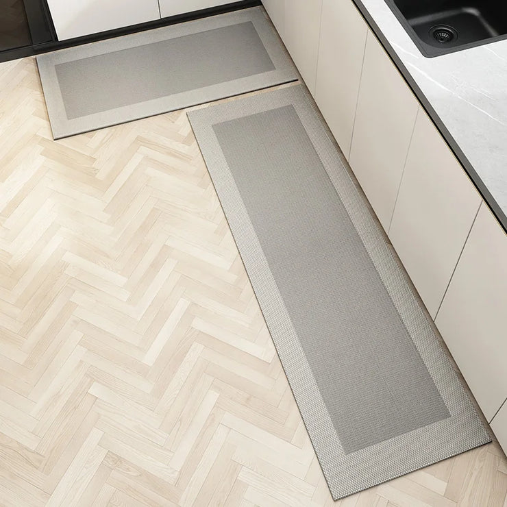 Kitchen Floor Mat Oil-proof Waterproof Wipeable Wash Free Long Strip Carpet Dirty-resistant Oil-absorbing Water-absorbing Rug