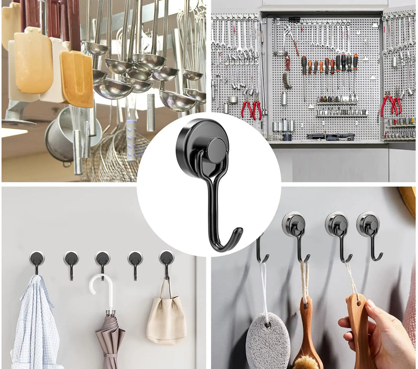 Multifunction Heavy Duty Magnetic Hook Strong Neodymium Magnets Hooks Keychain Home Organization And Storage