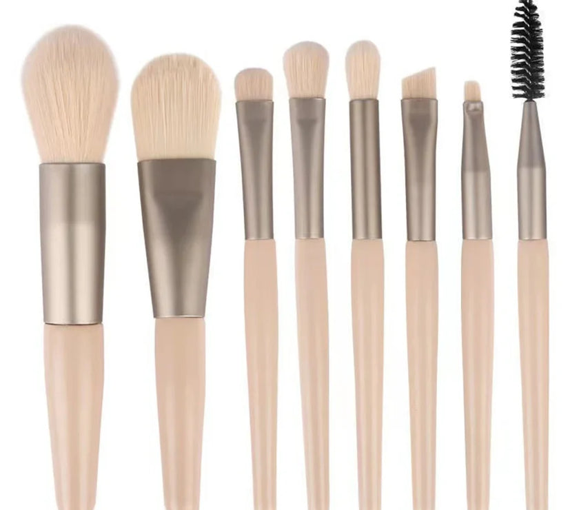 8Pcs Makeup Brush Set Makeup Concealer Brush Blush Loose Powder Brush Eye Shadow Highlighter Foundation Brush Beauty Tools