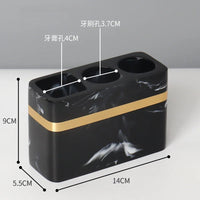 European 8 Piece Hotel Bathroom Accessories Set Restroom Toiletries Shampoo Bottle Soap Box Storage Trays Decorative Home Decore