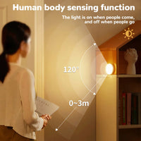 Motion Sensor Light Bedroom LED Night Lights USB Rechargeable Night Lamp