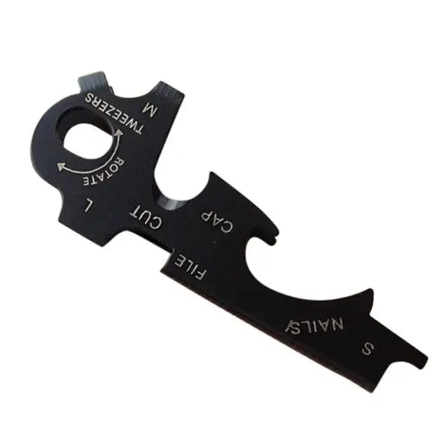 1 Key Ring Keychain Multifunction Carabiner Gear Clip Pocket Quickdraw Multipurpose Gadget Multitool Outdoor Tools