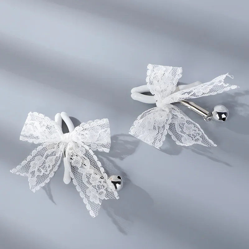 Lace Bowknot Adult Novelty Sex Product Metal Milk Clip Bondage Women Adult Breast Clamp