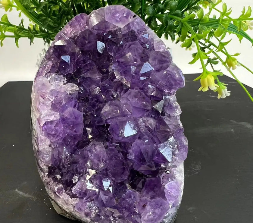 Natural Raw Amethyst Geode Purple Crystal Quartz Cluster Dream Energy Healing Wholesale Home Decoration