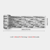 10X200cm Long Strip Wall Stickers Floor Kitchen Bathroom Living Room Skirting Line Wall Decor Waterproof Peel & Stick Wallpaper
