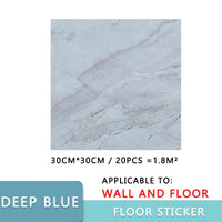Adhesive Waterproof Marble PVC Floor Sticker Bathroom living room Renovation Decals Wall Ground Decor