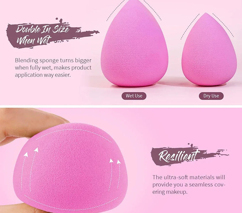 Makeup Concealer Liquid Foundation Face Cosmetic Puff Make
