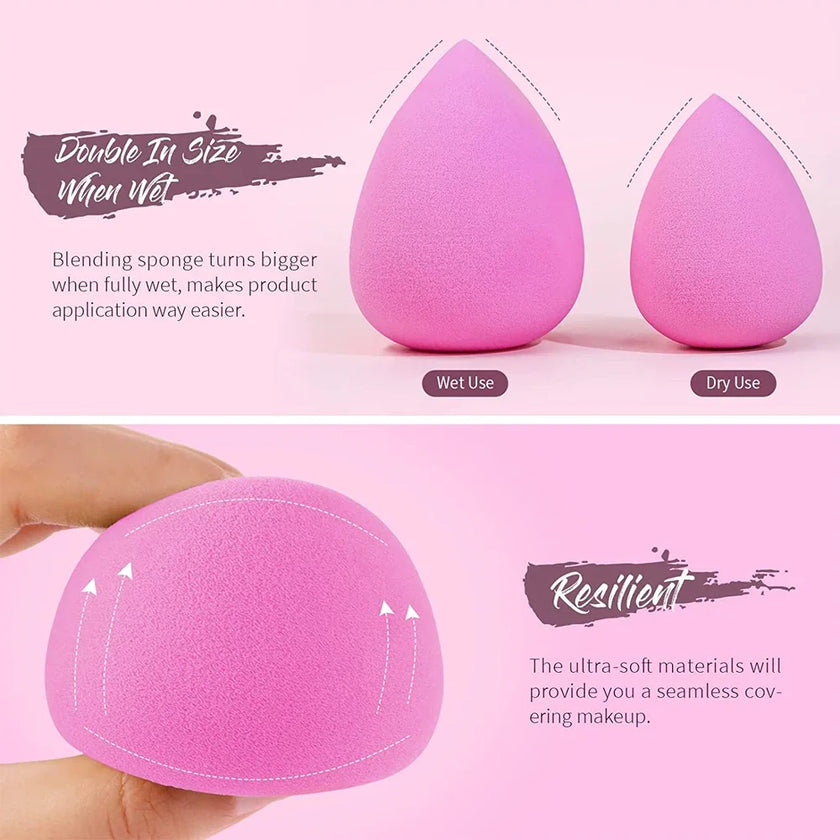 Makeup Concealer Liquid Foundation Face Cosmetic Puff Make