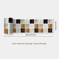 10X200cm Long Strip Wall Stickers Floor Kitchen Bathroom Living Room Skirting Line Wall Decor Waterproof Peel & Stick Wallpaper