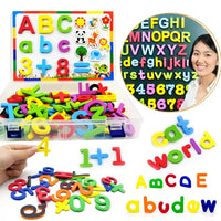 24-76pcs Magnetic Alphabet Letters EVA Foam Refrigerator Stickers Toddlers Kids Learning Spelling Counting Educational Toys Gift