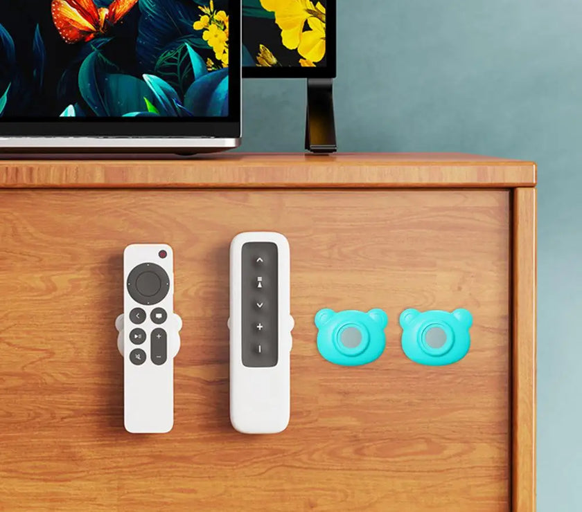 Cartoon Bear Shape Hook No Damage Wall Hook Adorable Cartoon Bear Magnetic Hooks for Home Organization Remote Control Storage