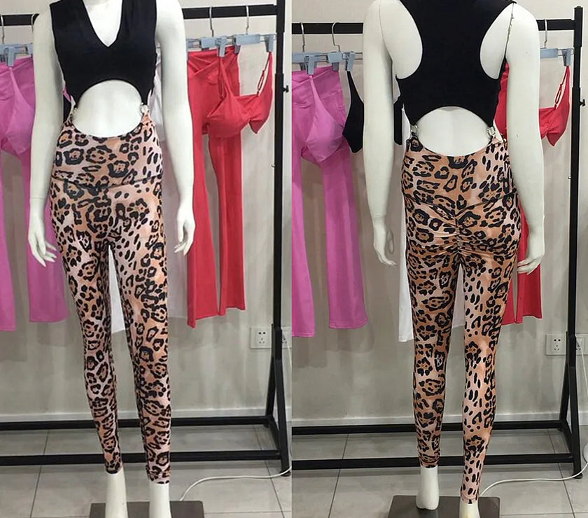 Piece Jumpsuits Women Bodycon Workout Legging Gym Fitness Active Wear Suits