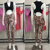 Piece Jumpsuits Women Bodycon Workout Legging Gym Fitness Active Wear Suits