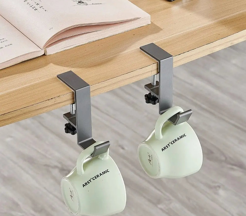 Multi-functional Desk Side Hook Portable Punch-free Hanging Bag Hook Removable Handbag Rack Purse Holder Home Organization