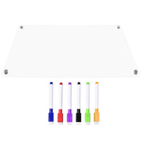 Clear Dry Erase Board Acrylic Magnetic Calendar Message White Fridge Whiteboard