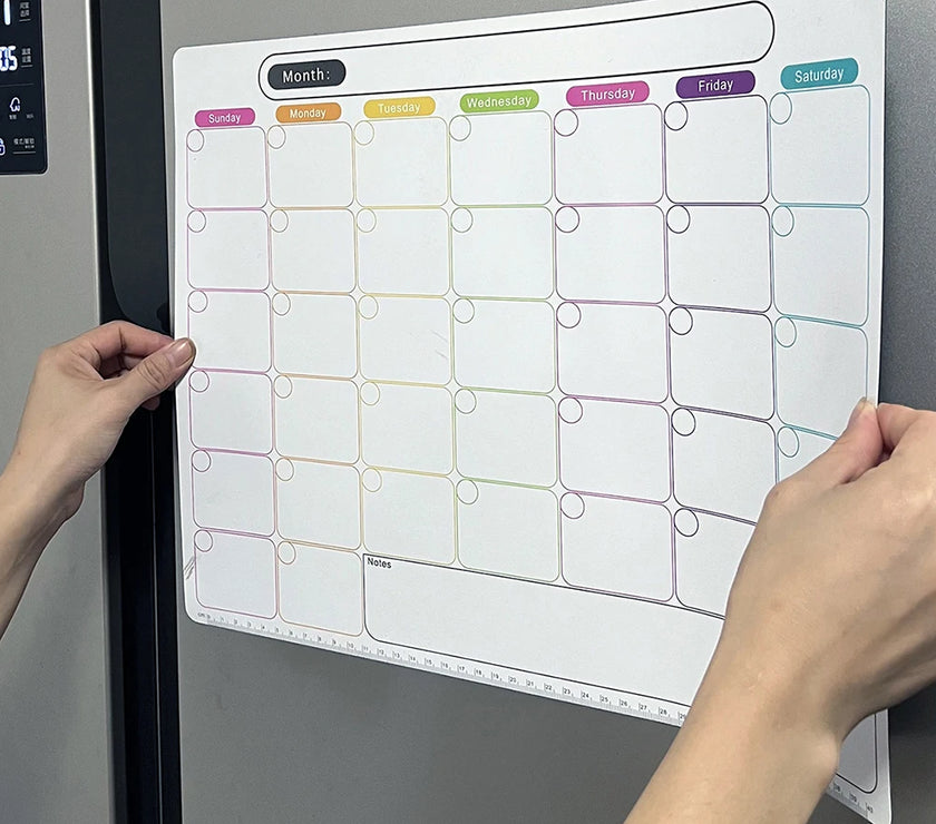 1pc Dry Erase Calendar Magnetic Calendar For Refrigerator Monthly Fridge Calendar 43*33CM Home Decor  Accessories