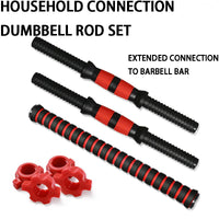Barbell Buckle Barbell Bar Threaded Dumbbell Handles Powerlifting Fitness Equipment