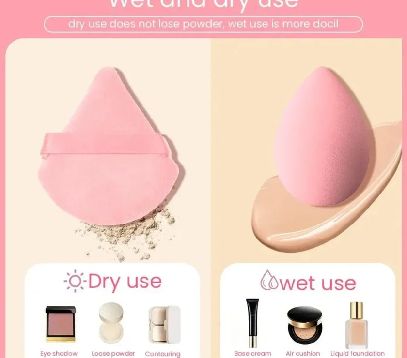 12/14Pcs Makeup Sponge Blender Beauty Egg with Storage Bottle Cosmetic Puff Foundation Sponges Powder Puffs Make Up Accessories
