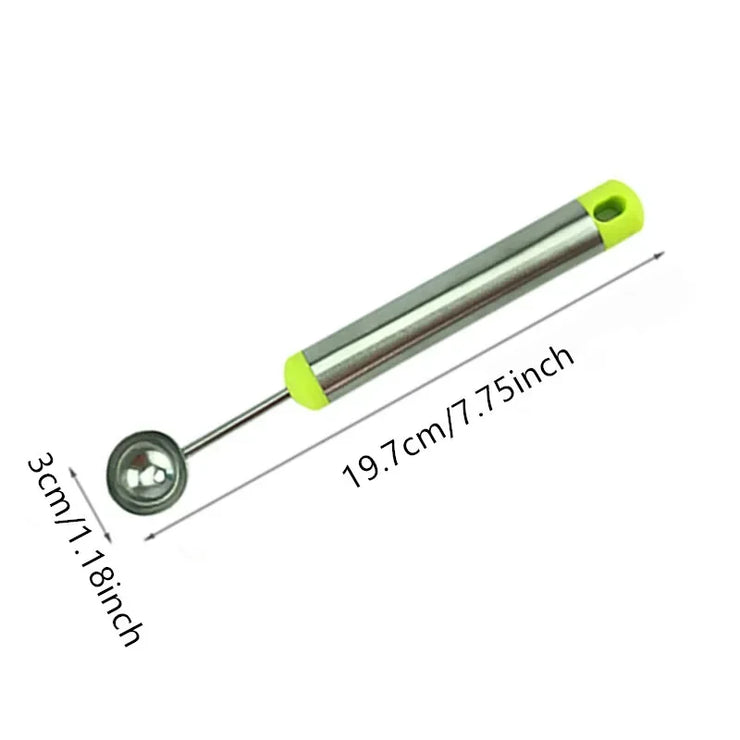 Fruit Push Knife Double Head Melon Baller Scoop Triangular Shape Peeler Vegetable Slicer Fruit Platter Watermelon Kitchen Tool
