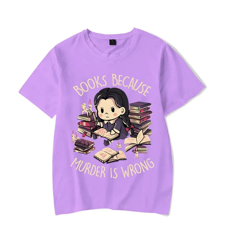 Wrong Letter Women Short Sleeves Harajuku Fashion Oversize Study Tee