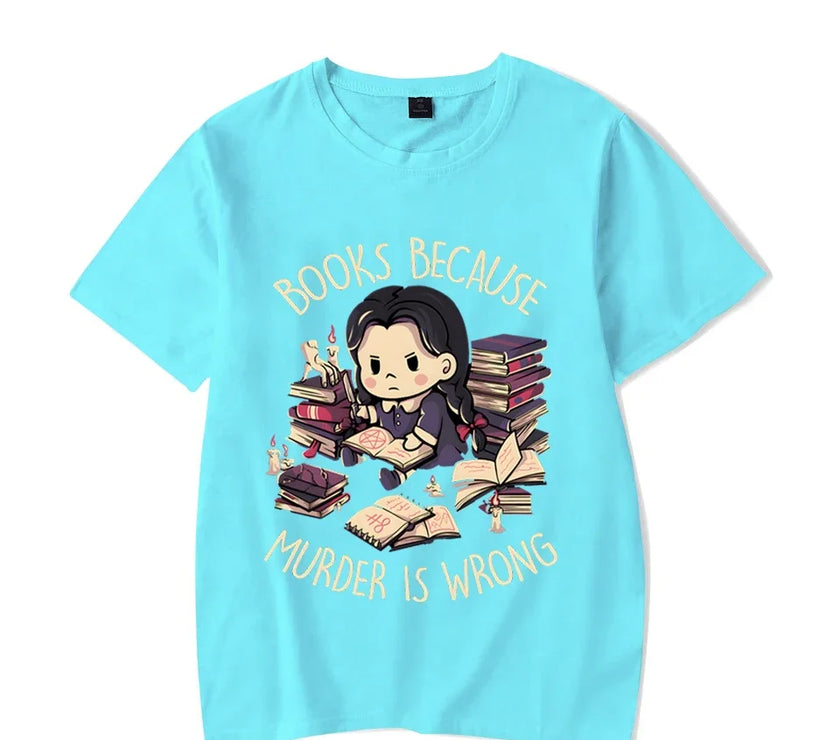 Wrong Letter Women Short Sleeves Harajuku Fashion Oversize Study Tee