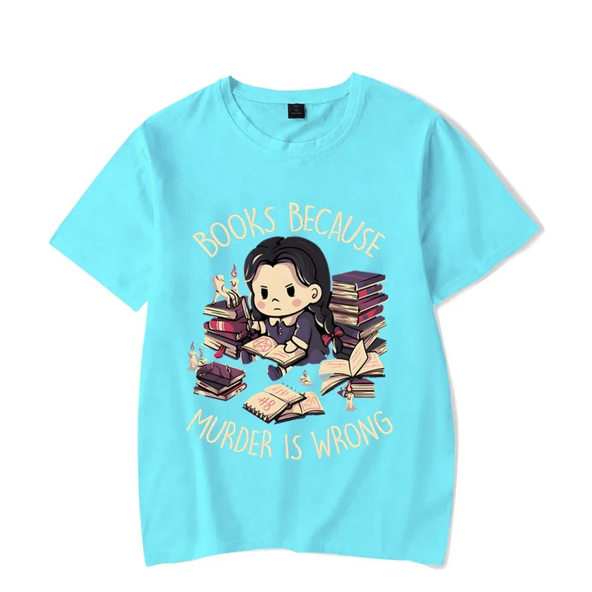 Wrong Letter Women Short Sleeves Harajuku Fashion Oversize Study Tee